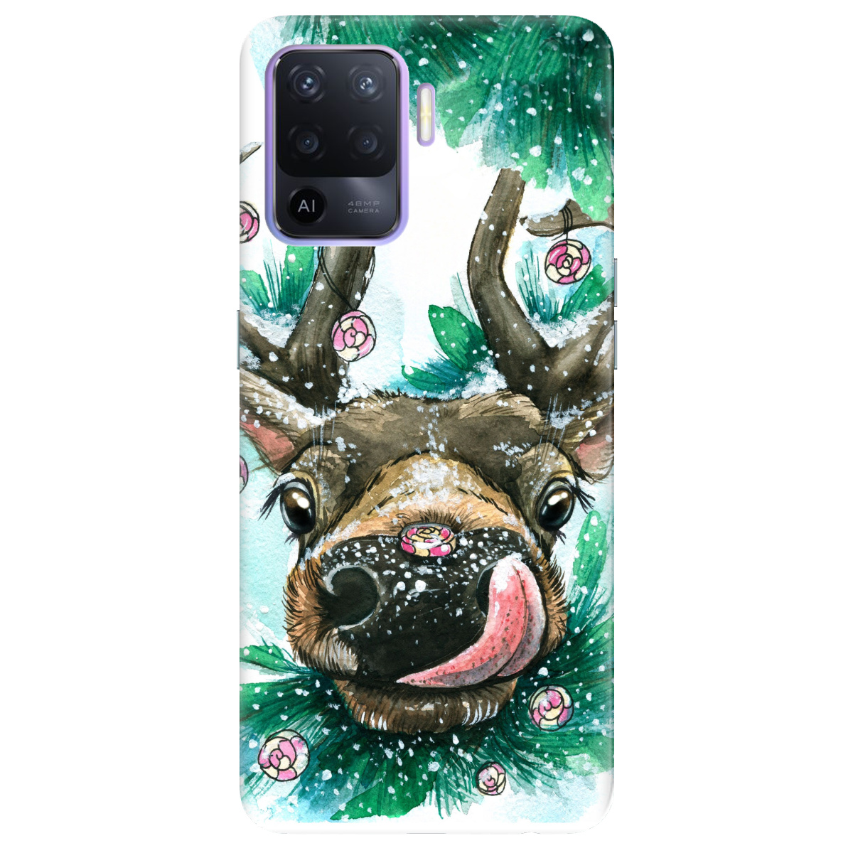 Чохол для Oppo Reno 5 Lite Сute deer - фото 1 - Чохли для телефонів